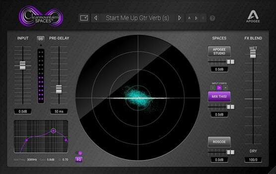 Studio software plug-in effect Apogee FX Clearmountain's Spaces (Digitaal product) - 2