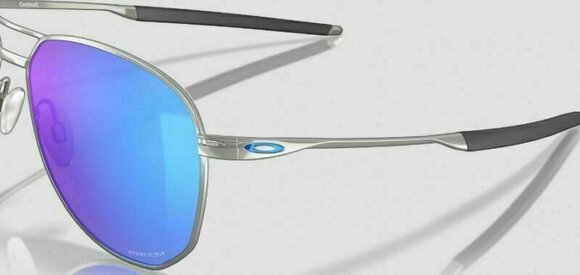 Életmód szemüveg Oakley Contrail 41470357 Satin Chrome/Prizm Sapphire Életmód szemüveg - 7