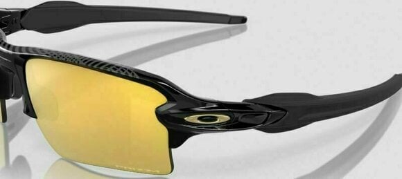Cycling Glasses Oakley Flak 2.0 XL 9188H059 Matte Black/24K Polarized Cycling Glasses - 7