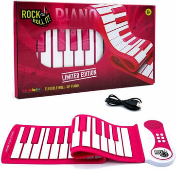 Lasten kosketinsoitin Mukikim Rock and Roll It - Pink Piano Pink - 4