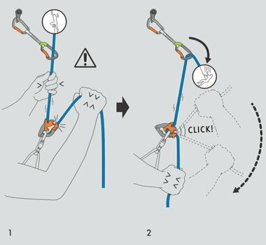 Safety Gear for Climbing Climbing Technology Click Up Kit+ Belay Set Blue - 5