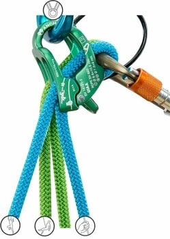 Safety Gear for Climbing Climbing Technology Be-Up Belay/Rappel Device Grey - 3