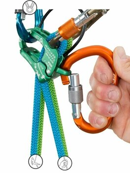 Safety Gear for Climbing Climbing Technology Be-Up Belay/Rappel Device Grey - 4