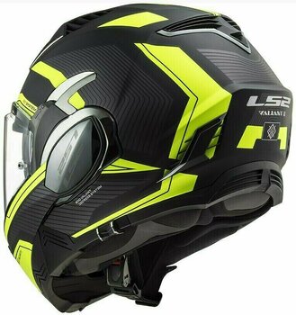 Kask LS2 FF900 Valiant II Revo Matt Black-H-V Yellow M Kask - 2