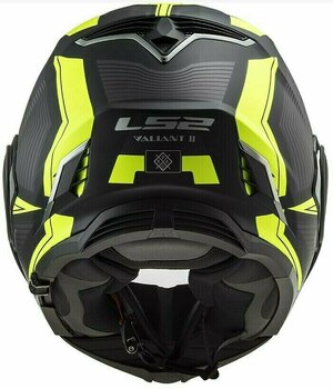 Helm LS2 FF900 Valiant II Revo Matt Black-H-V Yellow M Helm - 9