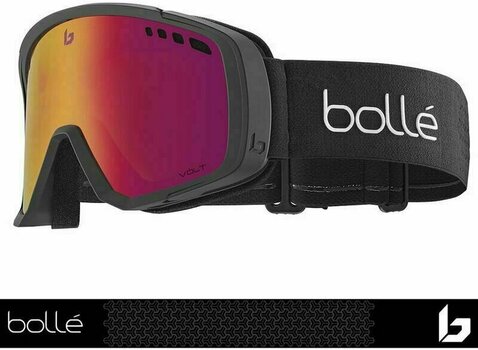 Masques de ski Bollé Mammoth Black Matte/Volt Ruby Masques de ski - 2