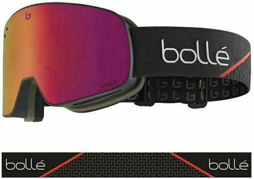 Ski Goggles Bollé Nevada Race Black Matte/Volt Ruby Ski Goggles - 2