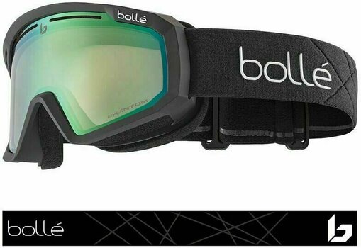 Ski Goggles Bollé Y7 OTG Black Matte/Phantom Green Emerald Photochromic Ski Goggles - 2
