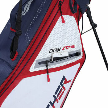 Golfbag Big Max Dri Lite Feather Navy/Red/White Golfbag - 7