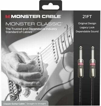 Câble pour instrument Monster Cable Prolink Classic 12FT Instrument Cable Noir 3,6 m Droit - Droit - 2