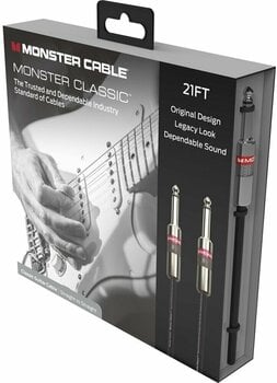 Hangszerkábel Monster Cable Prolink Classic 12FT Instrument Cable Fekete 3,6 m Egyenes - Egyenes - 4