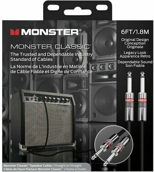 Câble haut-parleurs Monster Cable Prolink Classic 6FT Speaker Cable Noir 1,8 m - 2