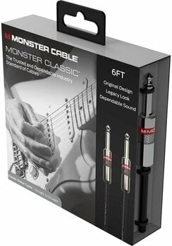 Cabo do instrumento Monster Cable Prolink Classic 6FT Instrument Cable Preto 1,8 m Reto - Reto - 4