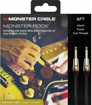 Καλώδιο Μουσικού Οργάνου Monster Cable Prolink Rock 6FT Instrument Cable Μαύρο χρώμα 1,8 m Ευθεία - Ευθεία - 2
