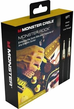 Instrument Cable Monster Cable Prolink Rock 6FT Instrument Cable Black 1,8 m Straight - Straight - 3