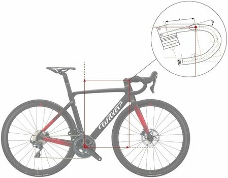 Racefiets Wilier Cento10 SLD Disc Shimano Ultegra Di2 RD-R8150 2x12 Black/Red M Shimano - 2