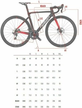 Bicicletta da strada Wilier Cento10 SLD Disc Shimano Ultegra Di2 RD-R8150 2x12 Black/Red M Shimano - 14