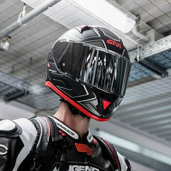 Helmet Givi 50.6 Sport Deep Matt Black/Red XS Helmet - 6