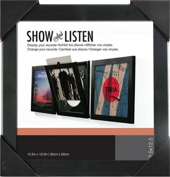 Nábytek pro LP desky Show & Listen Black LP Flip Frame - 8