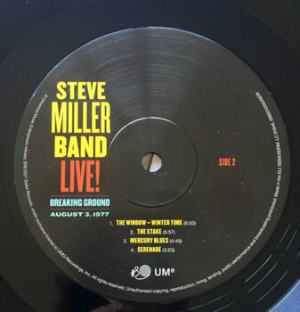 Vinyylilevy Steve Miller - Live! Breaking Ground August 3, 1977 (2 LP) - 4