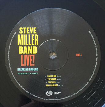 Vinyylilevy Steve Miller - Live! Breaking Ground August 3, 1977 (2 LP) - 6