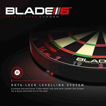 Dartboard Winmau Blade 6 Carbon Triple Core Black Dartboard - 5