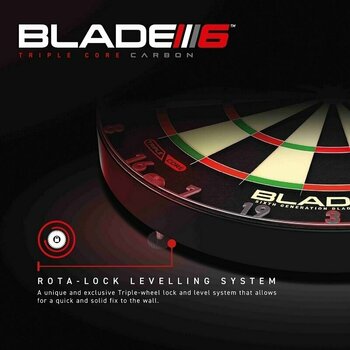 Tarča Winmau Blade 6 Carbon Triple Core Črna Tarča - 5