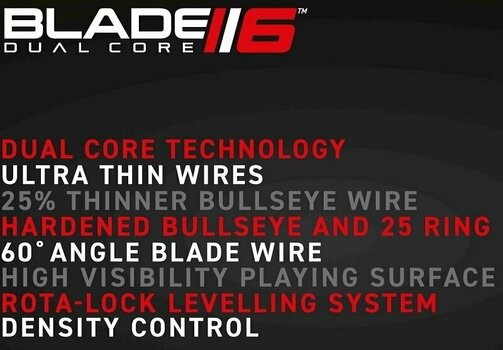 Cible Winmau Blade 6 Dual Core Noir Cible - 6