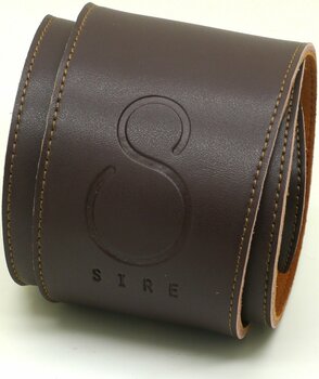 Leather guitar strap Sire Strap BRN Leather guitar strap Brown - 5
