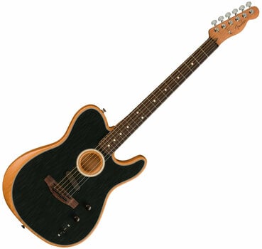 Special Acoustic-electric Guitar Fender Player Series Acoustasonic Telecaster Brushed Black - 3
