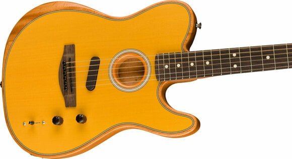 Special Acoustic-electric Guitar Fender Player Series Acoustasonic Telecaster Butterscotch Blonde - 4