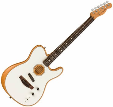Special Acoustic-electric Guitar Fender Player Series Acoustasonic Telecaster Arctic White - 3