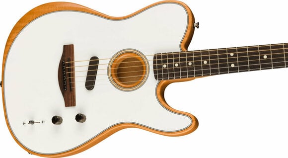 Elektroakustická gitara Fender Player Series Acoustasonic Telecaster Arctic White - 4