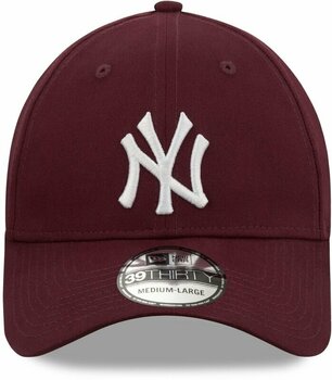 Gorra New York Yankees 39Thirty MLB League Essential Burgundy/White S/M Gorra - 2