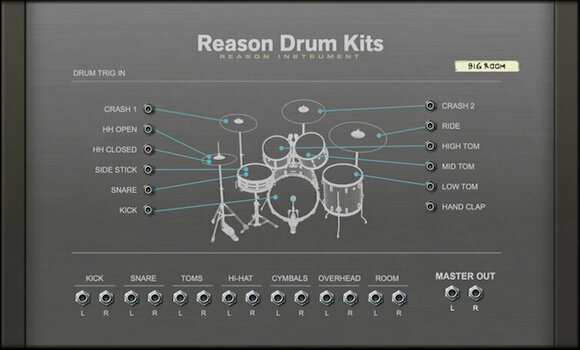 Software de estúdio de instrumentos VST Reason Studios Reason Drum Kits (Produto digital) - 2