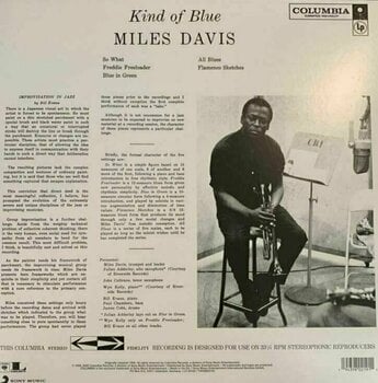 Vinylskiva Miles Davis - Kind Of Blue (LP) - 2