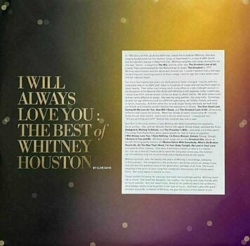 Vinyl Record Whitney Houston - I Will Always Love You: The Best Of Whitney Houston (2 LP) - 7