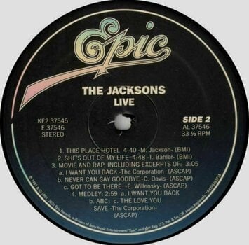 Hanglemez The Jacksons - Live - The Jacksons (2 LP) - 3