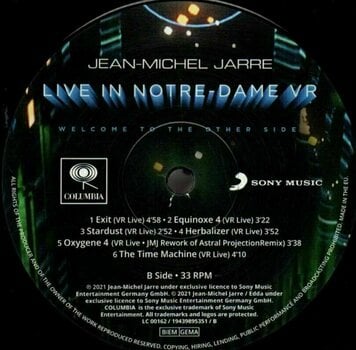 Δίσκος LP Jean-Michel Jarre - Welcome To The Other Side - Live In Notre-Dame VR (LP) - 3