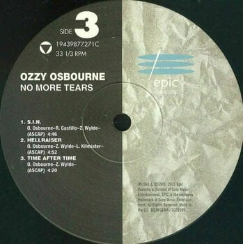 Vinyl Record Ozzy Osbourne - No More Tears (2 LP) - 6