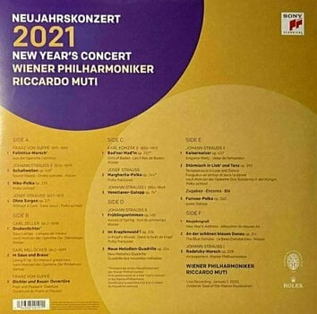 Грамофонна плоча Wiener Philharmoniker - Neujahrskonzert 2021 = New Year's Concert (3 LP) - 8