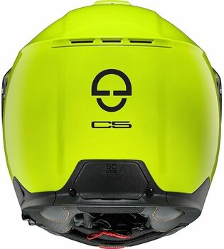Helmet Schuberth C5 Fluo Yellow XS Helmet - 4