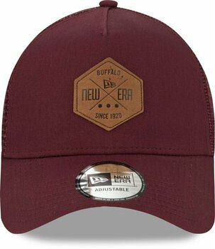 Kappe New Era 9Forty AF Trucker Heritage Patch Burgundy UNI Kappe - 2