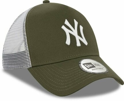 Каскет New York Yankees 9Forty MLB AF Trucker League Essential Olive Green/White UNI Каскет - 3