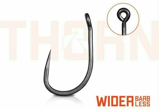Fishing Hook Delphin THORN Wider BarbLESS # 4 - 2