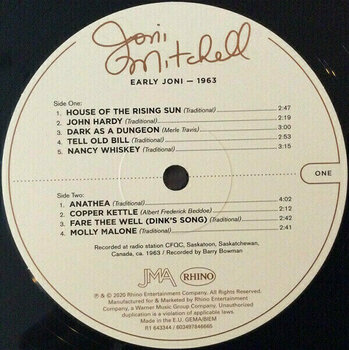 Vinyl Record Joni Mitchell - Early Joni - 1963 (LP) - 2