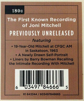 Vinyl Record Joni Mitchell - Early Joni - 1963 (LP) - 5