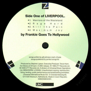 Грамофонна плоча Frankie Goes to Hollywood - Liverpool (LP) - 2
