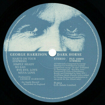Vinyl Record George Harrison - Dark Horse (LP) - 2