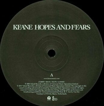 Vinyl Record Keane - Hopes And Fears (LP) - 2